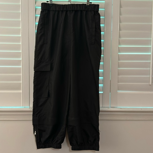 Tibi Pants - Tibi crispy nylon pull-on joggers